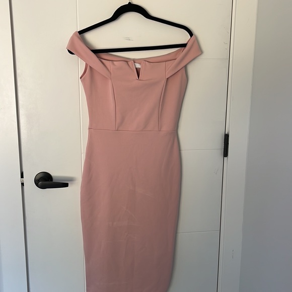 Off shoulder blush dress - Picture 2 of 7